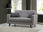 Atelier Del Sofa Polya - Sofá-cama de 2 plazas Gris claro